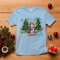 Happy Chrismukkah T Shirt Funny Christmas Hanukkah Cat Lover Gift - Wonder Print Shop
