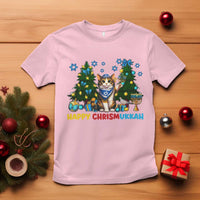 Happy Chrismukkah T Shirt Funny Christmas Hanukkah Cat Lover Gift - Wonder Print Shop
