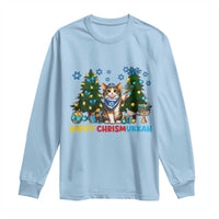 Happy Chrismukkah Long Sleeve Shirt Funny Christmas Hanukkah Cat Lover Gift - Wonder Print Shop