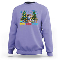 Happy Chrismukkah Sweatshirt Funny Christmas Hanukkah Cat Lover Gift - Wonder Print Shop