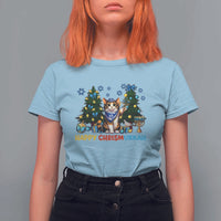 Happy Chrismukkah T Shirt For Women Funny Christmas Hanukkah Cat Lover Gift - Wonder Print Shop