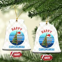 Happy Chrismukkah Ceramic Ornament Menorah Candle Xmas Tree Holiday Jewish Gift - Wonder Print Shop