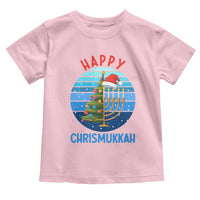 Happy Chrismukkah Toddler T Shirt Menorah Candle Christmas Tree Holiday Jewish Gift - Wonder Print Shop