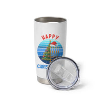 Happy Chrismukkah Tumbler Cup Menorah Candle Christmas Tree Holiday Jewish Gift - Wonder Print Shop