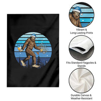 Funny Christmas Hanukkah Bigfoot Lover Garden Flag Jewish Holiday Gift - Wonder Print Shop