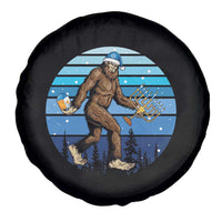 Funny Christmas Hanukkah Bigfoot Lover Spare Tire Cover Jewish Holiday Gift - Wonder Print Shop