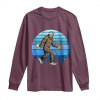 Funny Christmas Hanukkah Bigfoot Lover Long Sleeve Shirt Jewish Holiday Gift - Wonder Print Shop