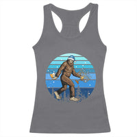 Funny Christmas Hanukkah Bigfoot Lover Racerback Tank Top Jewish Holiday Gift - Wonder Print Shop