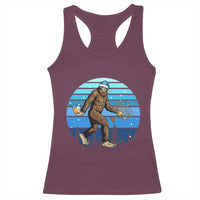 Funny Christmas Hanukkah Bigfoot Lover Racerback Tank Top Jewish Holiday Gift - Wonder Print Shop