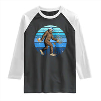 Funny Christmas Hanukkah Bigfoot Lover Raglan Shirt Jewish Holiday Gift - Wonder Print Shop