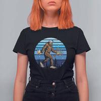 Funny Christmas Hanukkah Bigfoot Lover T Shirt For Women Jewish Holiday Gift - Wonder Print Shop