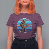 Funny Christmas Hanukkah Bigfoot Lover T Shirt For Women Jewish Holiday Gift - Wonder Print Shop