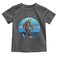 Funny Christmas Hanukkah Bigfoot Lover Toddler T Shirt Jewish Holiday Gift - Wonder Print Shop