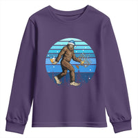 Funny Christmas Hanukkah Bigfoot Lover Youth Sweatshirt Jewish Holiday Gift - Wonder Print Shop