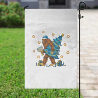 Funny Hanukkah Bigfoot Lover Jewish Holiday Gift Garden Flag - Wonder Print Shop