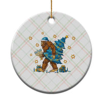 Funny Hanukkah Bigfoot Lover Jewish Holiday Gift Ceramic Ornament - Wonder Print Shop