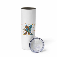 Funny Hanukkah Bigfoot Lover Jewish Holiday Gift Skinny Tumbler - Wonder Print Shop