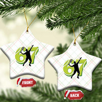 Funny Gen Z Alpha Gift Ceramic Ornament Six Seven Meme Tennis Lover - Wonder Print Shop