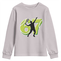 Funny Gen Z Alpha Gift Youth Sweatshirt Six Seven Meme Tennis Lover - Wonder Print Shop