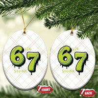 Six Seven Meme Tennis Lover Ceramic Ornament Gen Alpha Slang Gift - Wonder Print Shop