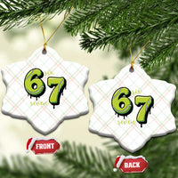 Six Seven Meme Tennis Lover Ceramic Ornament Gen Alpha Slang Gift - Wonder Print Shop