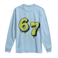 Six Seven Meme Tennis Lover Long Sleeve Shirt Gen Alpha Slang Gift - Wonder Print Shop