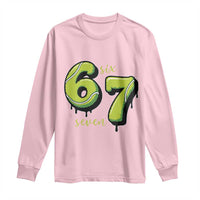 Six Seven Meme Tennis Lover Long Sleeve Shirt Gen Alpha Slang Gift - Wonder Print Shop