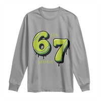 Six Seven Meme Tennis Lover Long Sleeve Shirt Gen Alpha Slang Gift - Wonder Print Shop
