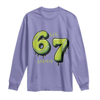 Six Seven Meme Tennis Lover Long Sleeve Shirt Gen Alpha Slang Gift - Wonder Print Shop