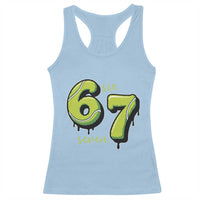 Six Seven Meme Tennis Lover Racerback Tank Top Gen Alpha Slang Gift - Wonder Print Shop