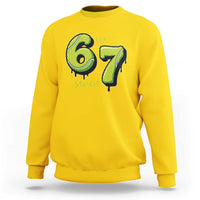 Six Seven Meme Tennis Lover Sweatshirt Gen Alpha Slang Gift - Wonder Print Shop