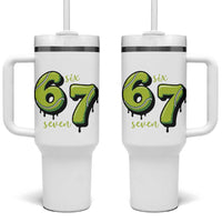 Six Seven Meme Tennis Lover Tumbler With Handle Gen Alpha Slang Gift - Wonder Print Shop