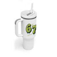 Six Seven Meme Tennis Lover Tumbler With Handle Gen Alpha Slang Gift - Wonder Print Shop