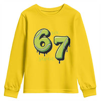 Six Seven Meme Tennis Lover Youth Sweatshirt Gen Alpha Slang Gift - Wonder Print Shop
