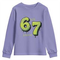 Six Seven Meme Tennis Lover Youth Sweatshirt Gen Alpha Slang Gift - Wonder Print Shop