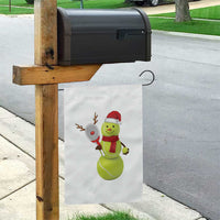 Funny Christmas Tennis Snowman Garden Flag Tennis Lover Gift - Wonder Print Shop