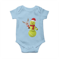 Funny Christmas Tennis Snowman Baby Onesie Tennis Lover Gift - Wonder Print Shop