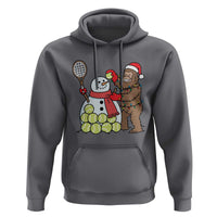 Funny Squatch Christmas Tennis Gift Hoodie Bigfoot Player Enthusiast - Wonder Print Shop
