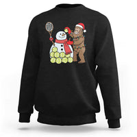 Funny Squatch Christmas Tennis Gift Sweatshirt Bigfoot Player Enthusiast - Wonder Print Shop