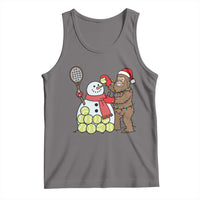 Funny Squatch Christmas Tennis Gift Tank Top Bigfoot Player Enthusiast - Wonder Print Shop