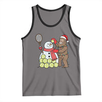 Funny Squatch Christmas Tennis Gift Tank Top Bigfoot Player Enthusiast - Wonder Print Shop