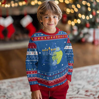 Jewish Tennis Player Chanukkah Hanukkah Ugly Sweater Funny Racquet Lover Gift - Wonder Print Shop