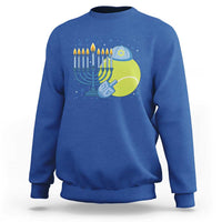 Jewish Tennis Player Hanukkah Sweatshirt Funny Racquet Lover Gift - Wonder Print Shop