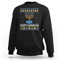 Funny Happy Hanukkah Ugly Sweater Tennis Lover Gift Sweatshirt - Wonder Print Shop