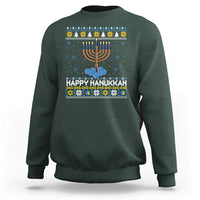 Funny Happy Hanukkah Ugly Sweater Tennis Lover Gift Sweatshirt - Wonder Print Shop