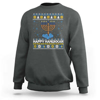 Funny Happy Hanukkah Ugly Sweater Tennis Lover Gift Sweatshirt - Wonder Print Shop