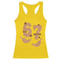 Funny Six Seven Meme Racerback Tank Top Melanin Black History Month Gift - Wonder Print Shop