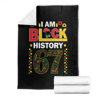 67 Meme Black History Month Throw Blanket African American Pride