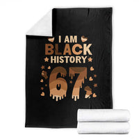 Funny Melanin Six Seven Meme Throw Blanket African American Gift - Wonder Print Shop