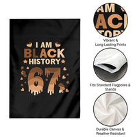 Funny Melanin Six Seven Meme Garden Flag African American Gift - Wonder Print Shop
